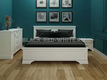 Кровать Кентаки LOZ/180+выкатные тумбы белый фото 2