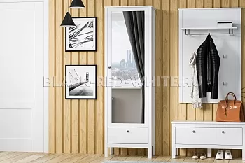 Шкаф Ева (Хельга) SZF1W1S/60 белый фото 3