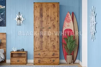 Шкаф со штангой Индиана JSZF2D2S дуб саттер фото 2