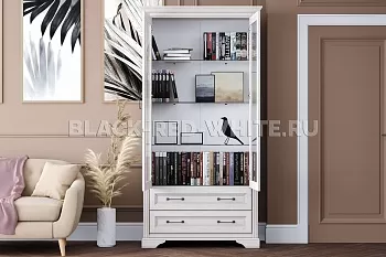 Шкаф-витрина Стилиус REG2W2S (Лиственница сибирская) фото 4
