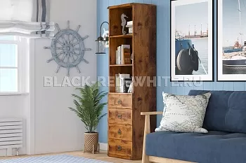 Стеллаж Индиана JREG4SO/50 дуб саттер фото 3