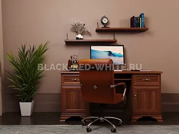 Стол письменный Кентаки BIU2D2S каштан фото 2