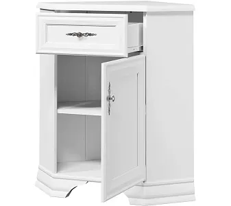Тумба Кентаки KOMN1D1S/P угловая белый фото 2