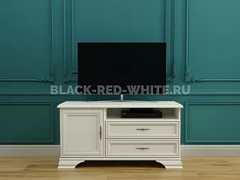 Тумба Кентаки RTV 1D2S белый фото 2