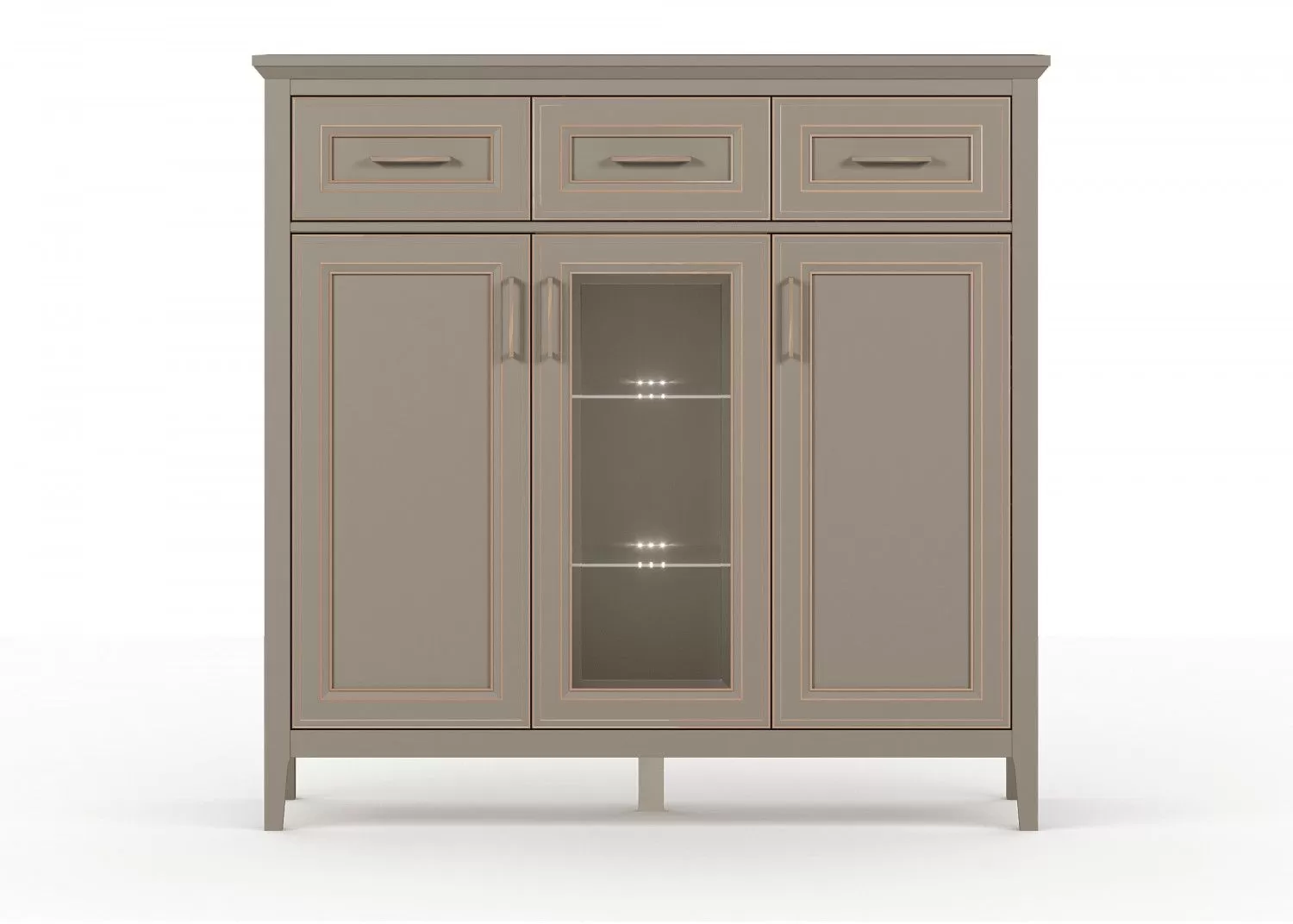 Тумба Классик KOM1W2D3S с подсветкой