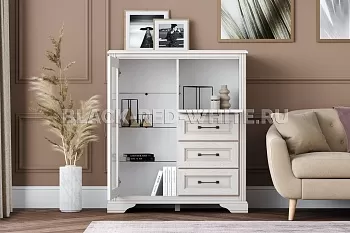 Тумба Стилиус KOM1W1B3S с подсветкой (Лиственница сибирская) фото 4
