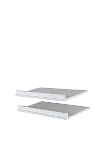 Витринный образец - Комплект полок для обуви МОБИ (MOBI) POLB/75 (2 шт.) к шкафу REG/75, белый фото 2